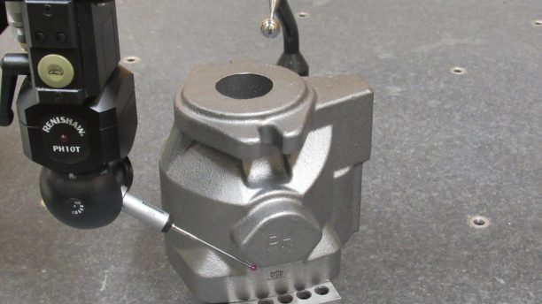 casting+being+measured+with+a+CMM+-+coordinate+measuring+machine